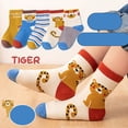 thumbnail image 2 of Coerni 5PC Socks Baby Mid Tube Socks Baby Floor Socks Fall Winter Boys and Girls Cute Cartoon Easter Warm Socks, 2 of 9
