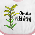 thumbnail image 4 of Inktastic Omaha, Nebraska Goldenrod Flower Boys or Girls Baby Bib, 4 of 4