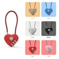 thumbnail image 2 of YIEMEEN Heart Shaped Padlock 3 Digit Password Lock Luggage Password Padlock Double Mood Love Lock Travel Valentine's Day Gift, 2 of 17