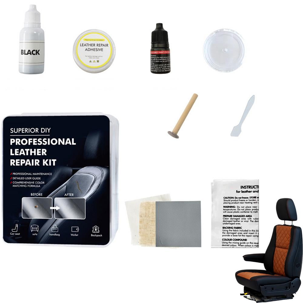 Tohuu Leather Repair Kit 7 Colors Car Interior Leather Repair Kit Multifunctional Leather Repair