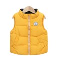 thumbnail image 2 of KYAIGUO Toddler Kids Boys Winter Puffer Vest Outwear Baby Thickened Warm Padded Sleeveless Jacket Coats Zip-Up Light Casual Warm Waistcoat Outwear Kid Weighted Vest for 1-8 Years, 2 of 7