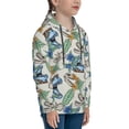 thumbnail image 3 of Uemuo Dinosaurs And Leaves Pattern Hooded Sweatshirt for Youth Pullover with Kangaroo Pocket Trendy youth sweatshirt Casual Hoodie for Boys and Girls-X-Large, 3 of 6