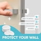 thumbnail image 2 of para Manija de Puerta y Pared de 3,15 Pulgadas, Juego de 10 Piezas de Goma para Perilla de Puerta, Cojín Protector de Pared Redondo., 2 of 5