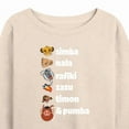 thumbnail image 3 of The Lion King - Main Characters - Women's Lightweight French Terry Long Sleeve Shirt, 3 of 5