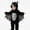 Black, variant on Vornjynx Kids Halloween Sweatshirt (3-4) Long Sleeve Hooded Jumpsuit Romper Bat Wing Cosplay Costume Soft Warm Black