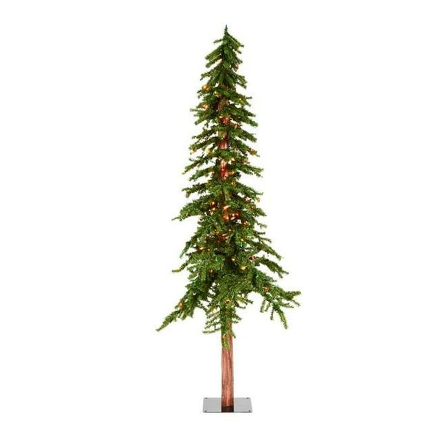 Vickerman A805172 7 ft. x 44 in. Natural Alpine Artificial Christmas Tree with 300 Multi-Colored Light & 921 Tip Count
