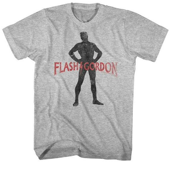 Flash Gordon Gawdon Gray Heather Adult T-Shirt 4Xl