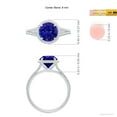 thumbnail image 4 of ANGARA Natural 1.8 ct Tanzanite Twist Rope Split Shank Ring in 925 Sterling Silver for Women (Size-8mm) | December Birthstone, Birthday, Anniversary, Jewelry Gift for Women | Natural Tanzanite Ring, 4 of 9