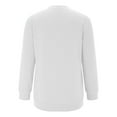 thumbnail image 4 of Royisotas Plus Size Sweatshirts for Women Plain Long Sleeve Winter Pullover Lounge White Trendy Crewneck Side Pockets No Hood Blouse, 4 of 4