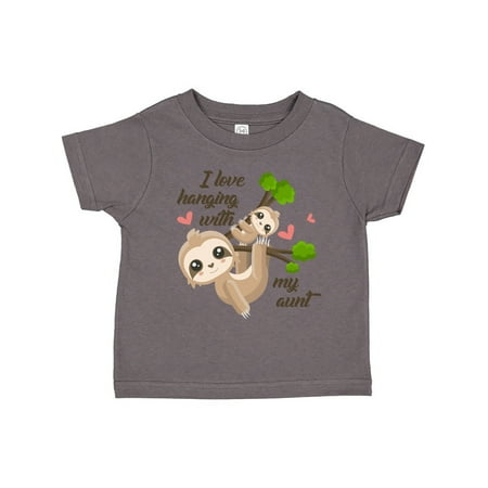 

Inktastic Hanging With My Aunt Gift Toddler Boy or Toddler Girl T-Shirt