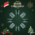 thumbnail image 6 of Yoyauz 24 PCS Christmas Fake Nails Shining Green and White Wreath Line Design Short Fake Nails, Christmas Holiday Green and White Nails Used for DIY Nail Decoration in Winter, 6 of 9