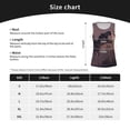 thumbnail image 5 of Gukieu Dinosaur Moonlit Forest Print Women's Quick-drying Fitness Vest, Round Neck Sleeveless Fitness T-shirt, Suitable for Yoga, Sports-Small, 5 of 7