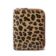 thumbnail image 6 of Fashion Leopard Print Women's Wallet Double Zipper Women's Short Wallet PU Leather Card Holder Multi Card Slot Wallet Large Capacity Card Bag Coin Purse, 6 of 9