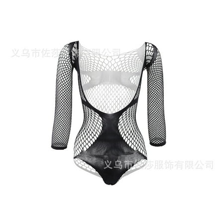 Generic Sexy Lingerie Sexy Fishnet Clothes One-Piece Stockings Hollow out Tights