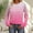 Hot Pink, variant on Dressy Womens Tops Casual Work Long Sleeve Purple Tee Formal Spring Crewneck Womens Winter Clothing,S