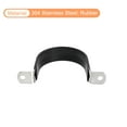 thumbnail image 4 of 12Pack 2-5/32" Cable Clamp U Shape Stainless Steel Rubber Cushioned Pipe Strap, 4 of 5