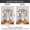 thumbnail image 4 of Jesus Cross Fall Pumpkin Happy Thanksgiving Day Garden Flags Fall Holiday Outdoor Flag Autumn Harvest Outdoor Flags 12×18 in Linen Double Sided Garden Yard Outdoor Decor, 4 of 4