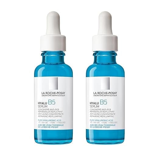 2pc Suero facial de ácido hialurónico puro Hyalu B5 de La Roche-Posay, vitamina B5, ácido hialurónico y madecasósido 30ml