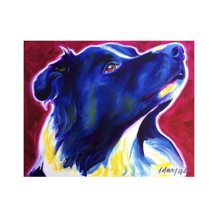 Sable Border Collie - Border Collie - Bright Future Print Wall Art By Dawgart