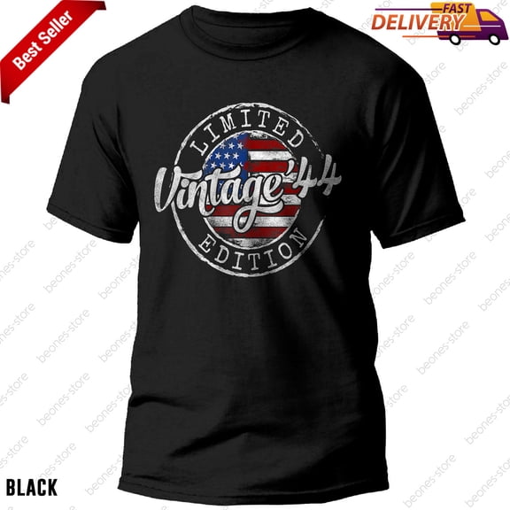 Vintage 1944 T-Shirt for 80th Birthday Perfect Gift Idea for Men and Women