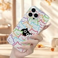 thumbnail image 4 of Creative And Unique Black Cat Pattern Personality Trend Hot Selling Men And Women Transparent Mobile Phone Case Comfortable Grip for Iphone 16/16Pro/16Plus, 4 of 4