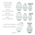 thumbnail image 3 of VHC Brands Bunny Hop Chicken Wire Egg Shaped Baskets Set of 3 Sizes, 3 of 4