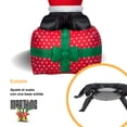 thumbnail image 3 of Inflable Navideño Decoracion Grande 1.8m Santa Claus Regalo Marthing Con luces LED, Facil de Instalar, Uso Interior y Exterior, Resiste y Duradero, Decoracion Navideña Patio y Jardin, 3 of 10