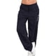 thumbnail image 3 of Pantalones Pantalones deportivos sueltos Pantalones de chándal casuales de pierna recta para mujer, Azul oscuro, L kenally AP002164-27, 3 of 7