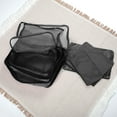 thumbnail image 5 of Unique Bargains 6 Pcs Zipper Design Packing Cube Set for Luggage Black, 5 of 5