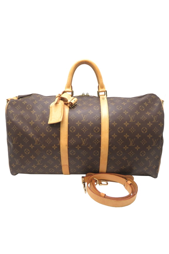 Pre-Owned Louis Vuitton Keepall Bandoulire 55 Women's/Men's Boston Bag M41414 Monogram Brown