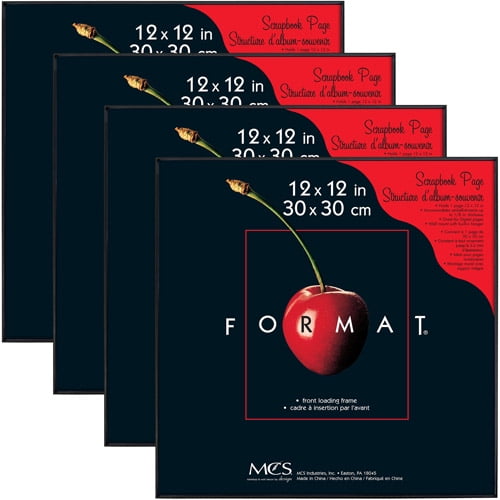 Mainstays 12x12 Format Picture Frame, Set of 4