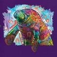 thumbnail image 6 of Wild Bobby Rainbow Painted Manatee Dean Russo Design Animal Lover Women Graphic Long Sleeve Tee, Purple, XX-Large, 6 of 6