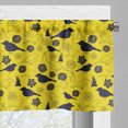 thumbnail image 3 of Ambesonne Yellow Bird Window Valance, Avian and Petals, 54" X 18", Yellow Indigo, 3 of 5
