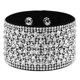 thumbnail image 1 of Nvzi Pulseras Pulseras de moda con diamantes de imitación Pulseras envolventes de cuero Pulseras para el día de San Valentín -Blanco, 1 of 5