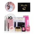 thumbnail image 1 of Kit Pestañas Mink 1x1 Para Aplicación Extensión Profesional - Rosa JoSamMy Beauty & Lashes Kit, 1 of 4