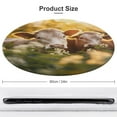 thumbnail image 2 of Farmhouse Highland Cow Funny Cattle And Flower Round Rugs -Washable Non-Slip Small Round Area Rug Throw Soft Circle Rugs for Bedroom, Modern Print Indoor Carpet for Entryway Sofa Living Room, 2 of 7