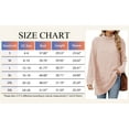thumbnail image 5 of TEMOFON Long Sleeve Tops for Women Casual Turtleneck Pullover Fall Comfy Soft Sweaters Loose Tunic Knit T Shirts for Women with Pocket, 5 of 8