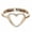 Rose Gold, variant on Women Love Heart Best Friend Promise Friendship Rings