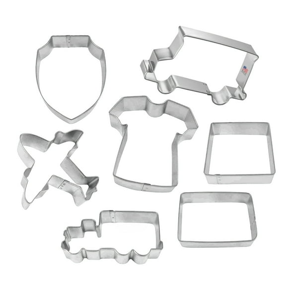 Shipping/Delivery 7 Piece Cookie Cutter Set - The Cookie Cutter Shop - Tin Plate Steel