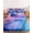 Blue,Pink,Purple, variant on Cal.King Size Fitted Sheet Set - Blue Purple Ombre 3 Piece Bedding Sets 16" Deep Pocket Fitted Sheet with 2 Pillowcases, Marble Modern Ink Painted Abstract Brushed Microfiber Hotel Luxury Bed Sheets
