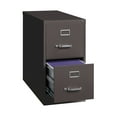 thumbnail image 4 of Hirsh 26.5" Deep 2 Drawer Letter Width Vertical File Cabinet, Commercial Grade, Medium Tone Brown, 4 of 5