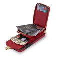 thumbnail image 7 of Dteck Crossbody Shoulder Strap Wallet Case for Samsung A14 5G, RFID Blocking Leather Purse Case with Card Holder Protective Handbag Flip Stand Cover with Zipper Pocket for Women Girls Men, Red, 7 of 7
