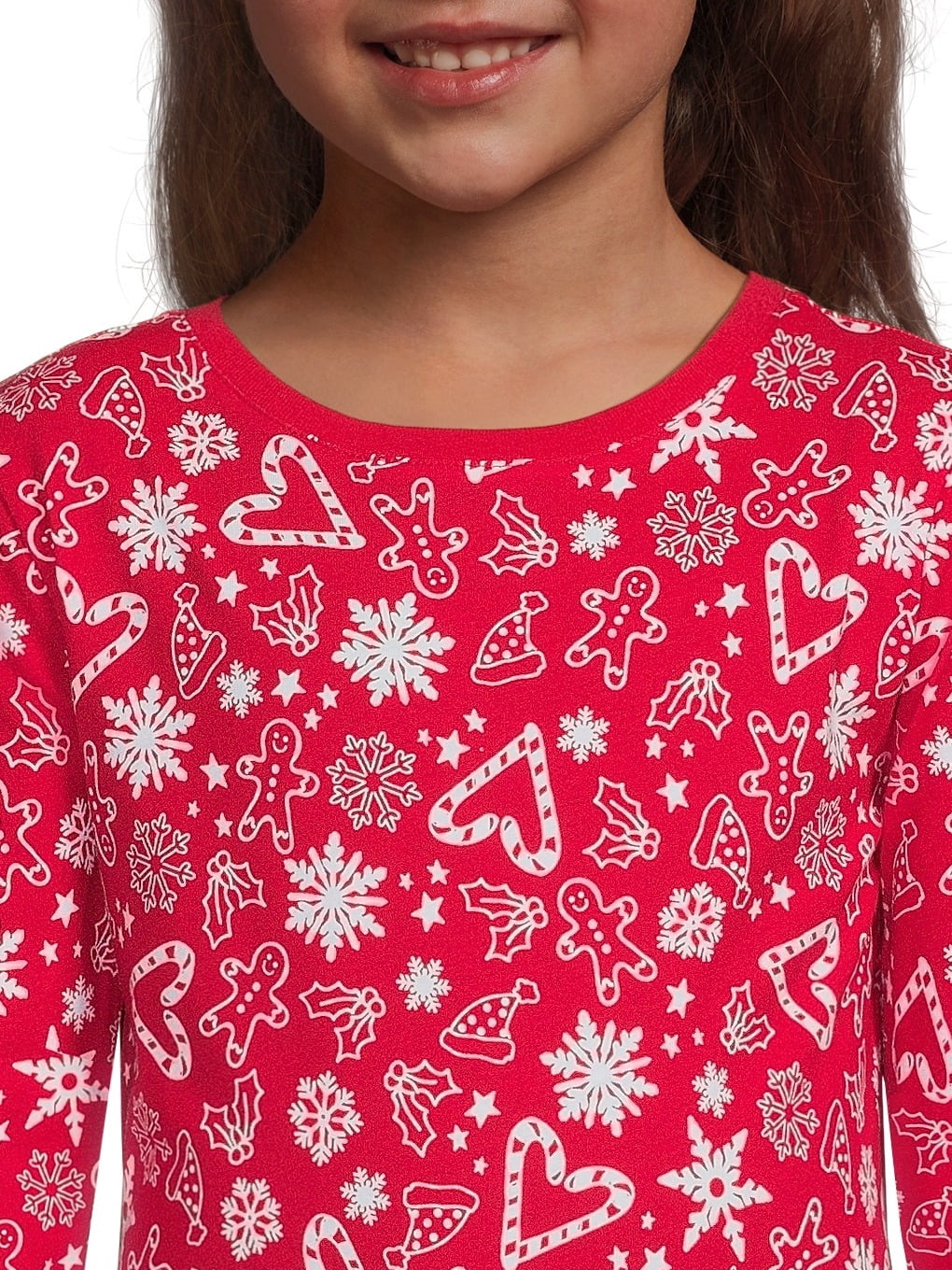 Wonder Nation Girls Long Sleeve Solid, Print, Graphic Tees, 3-Pack, Sizes 4-18 & Plus