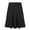 Black, variant on TiaoBug Big Girls Knee Length Skater Skirts Solid Color A-Line Full Circle Stretchy Skirt for Party Black 6