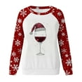 thumbnail image 4 of ‌FDGIU Women's Christmas Sweatshirt 2025 – Fleece Lined Pullover, Merry & Bright Holiday Top, 4 of 4