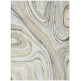 thumbnail image 2 of Nourison Glam Modern Grey Gold 9' x 12' Area Rug (9x12), 2 of 9