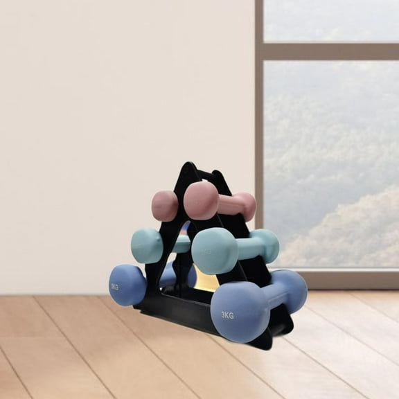 lacooooppia 3 Step -up Dumbbell Shelf, Weight Holder Compactly Comfortable Multifunctional Equipment Dumbbell Stand for The Fitness of The Home in The Gy
