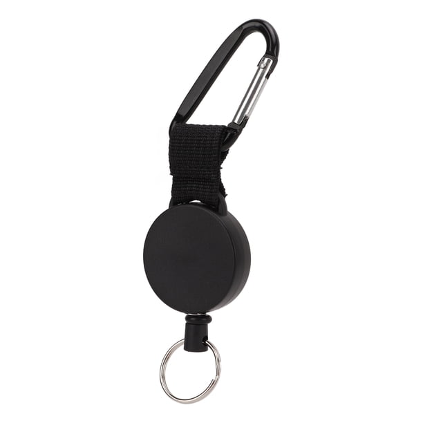 Llavero Retráctil Con Soporte, Mosquetón Resistente, Llavero, Cordón, Carretes De Insignia Con Alambre De Acero