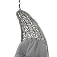 thumbnail image 4 of Swing Lounge Chair, Grey Gray, Modern Contemporary Urban Design, Outdoor Patio Balcony Cafe Bistro Garden Furniture Hotel Hospitality, 4 of 6