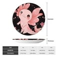 thumbnail image 2 of Cauagu Cute Axolotl Sakura Blossoms A Print Bone China Decorative Plate, Wall Mount Plate Holiday Decor Decorative Ceramic Plates with Stand Elegant Household Plates Decorative-10in, 2 of 6